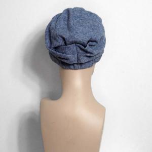 Bonnet Turban chimio Lila hiver : Laine Fine & Doublure Bambou - Autrement Belle
