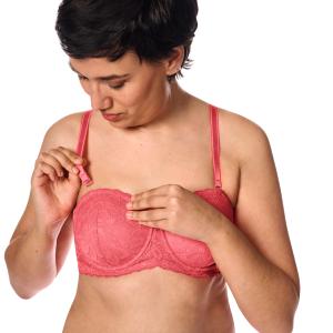 Soutien gorge bandeau avec armatures Glenda rose Amoena