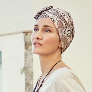Turban chimio Lotus bambou multicolore Christine Headwear