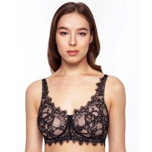Soutien-gorge Mastectomie Chantilly Noir Megami (Sans Armatures)