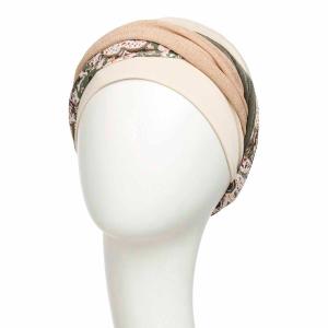 Turban chimio Modulable Shakti Christine Headwear : Bambou Caretech® et Multi-Textures