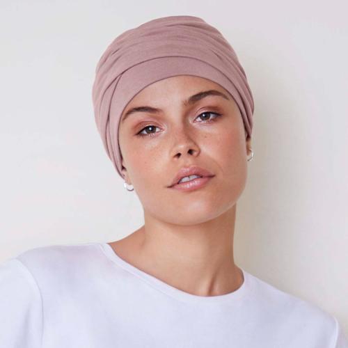 Turban chimio Confort Zoya Viva Christine Headwear : Coton, Viscose et Bandeau Torsadé