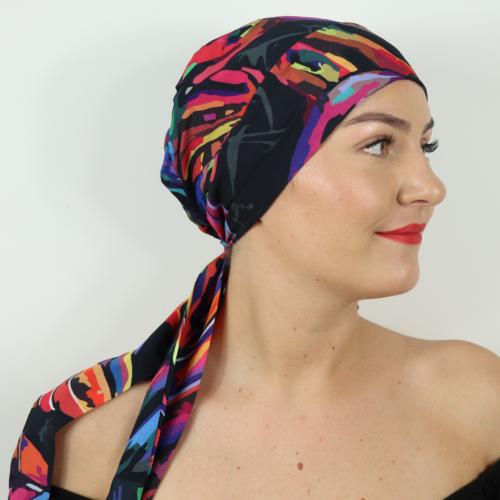 Foulard bandana prénoué été Lolita multicolore Autrement Belle