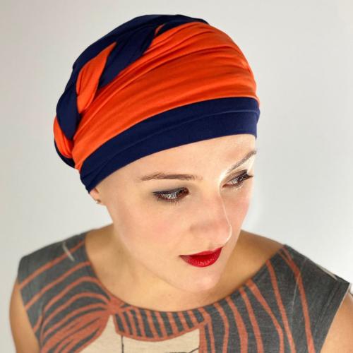 Foulard chimio à nouer en bambou Leslie MM Paris