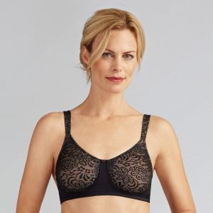 Soutien-gorge sans armatures Annette noir Amoena