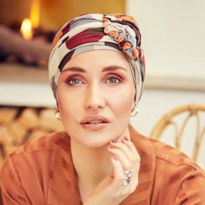 Turban chimio Lotus bambou multicolore Christine Headwear