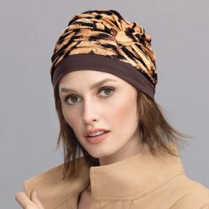 Turban Vintage Navajo Ellen Wille : Jersey Froncé et Doublure Bambou