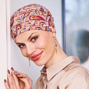 Bonnet chimio Yoga Multicolore Christine Headwear : Bambou et imprimés exclusifs