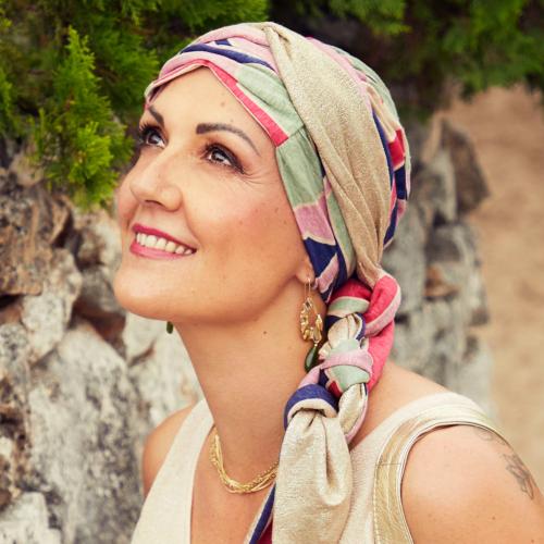 Foulard chimio Bélise lin Christine Headwear