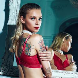 Soutien-gorge pour prothèses paddé Bloom rouge 85 A Megami