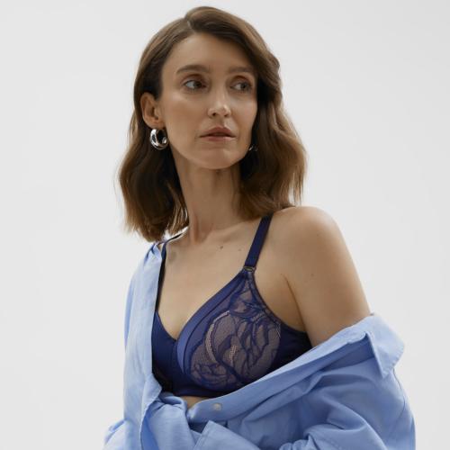 Soutien-gorge pour prothèses sans armatures Valse bleu Megami