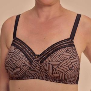 Soutien-gorge Mousse Brooke - Amoena (Noir / Moka)