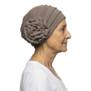 Bonnet Turban Chimio Elena - Laine & Bambou - Volume & Fleur