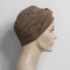 Turban chimio Lucie uni bambou Autrement Belle : L'iconique volume torsadé - Autrement belle