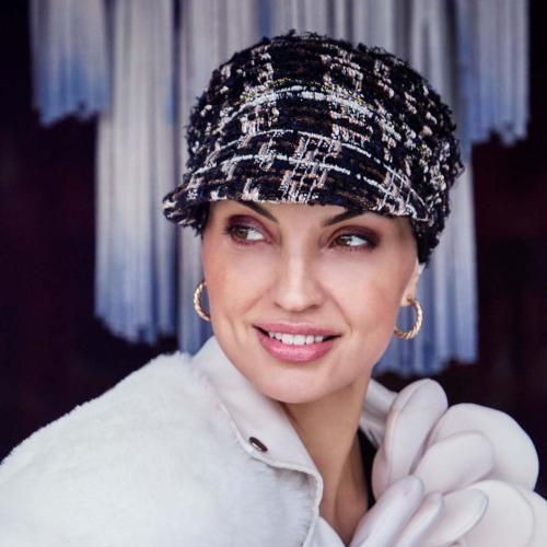 Casquette d'Hiver Boho Pandora Christine Headwear : Tweed Style Chanel
