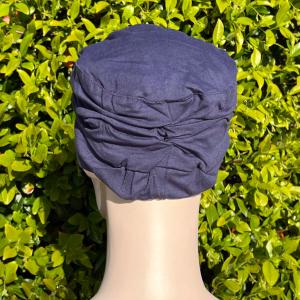 Turban chimio Mirabelle Uni : Volume plissé en bambou - Autrement Belle