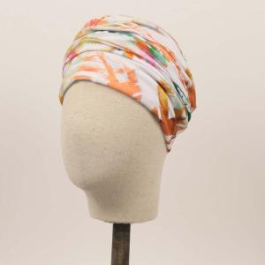 Turban chimio Suzy Bambou : Légèreté d'été et plis drapés - Autrement Belle