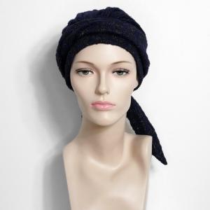 Bonnet Turban Chimio Hiver - Modèle Julieta - Laine & Bambou à Nouer