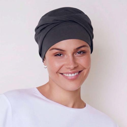 Turban chimio Confort Zoya Viva Christine Headwear : Coton, Viscose et Bandeau Torsadé