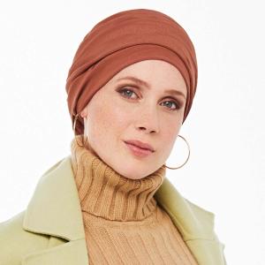Turban Torsadé Palma Uni Gisela Mayer : Viscose Cloquée et Volume Élégant