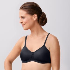 Soutien-gorge paddé sans armatures Lara noir Amoena