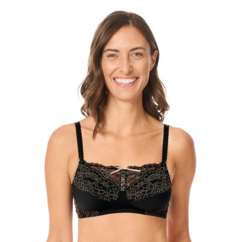 Soutien-gorge pour prothèses sans armatures Alina noir Amoena