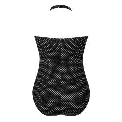 Maillot de bain une pièce Romantic down noir Amoena