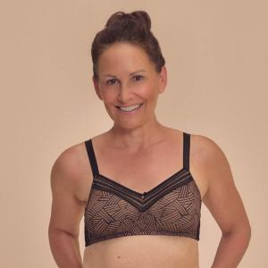 Soutien-gorge sans armatures Brooke - Amoena (Noir / Moka)
