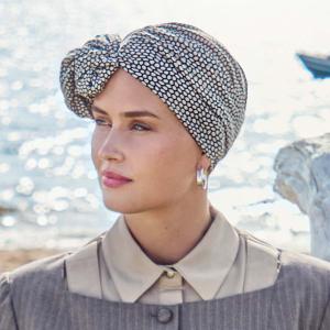 Turban chimio Modulable Shakti Christine Headwear : Bambou Caretech® et Multi-Textures