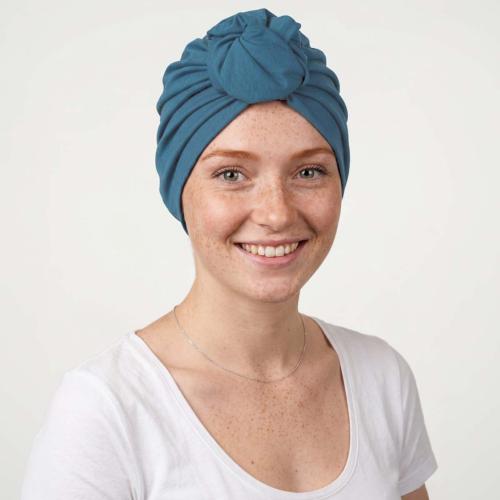 Turban chimio Laurette 100% Coton : Radiothérapie et chambre stérile - Autrement Belle