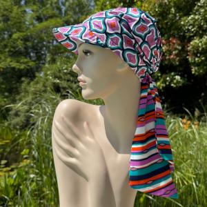 Casquette chimio ultra légère Cara imprimé Gisela Mayer
