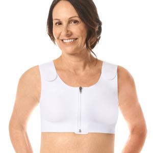Brassire Lymph Flow blanc Curalymph Compression Amoena