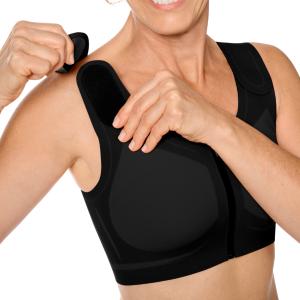 Brassière Lymph Flow noir Curalymph Compression Amoena