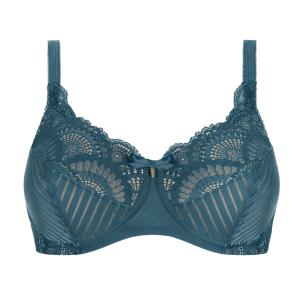 Soutien gorge sans armatures paddé Karolina bleu canard Amoena