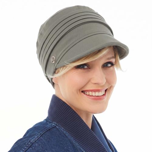 Casquette Chimio Cap Meda Gisela Mayer : Volume Plissé et Doublure Bambou