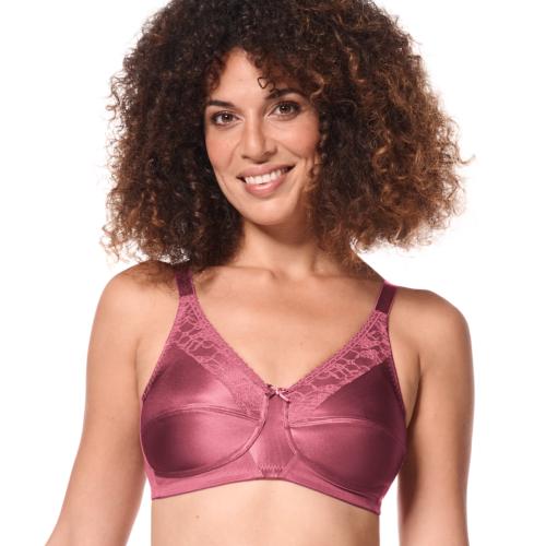 Soutien-gorge sans armatures Nancy Amoena - Prune