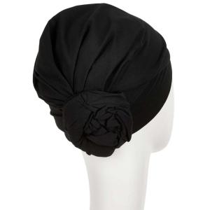 Turban chimio Vintage Zuri Christine Headwear : Coton Supima® et Rosace Élégante