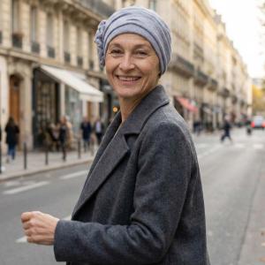 Bonnet Turban Chimio Elena - Laine & Bambou - Volume & Fleur