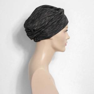 Bonnet Turban chimio Lila hiver : Laine Fine & Doublure Bambou - Autrement Belle