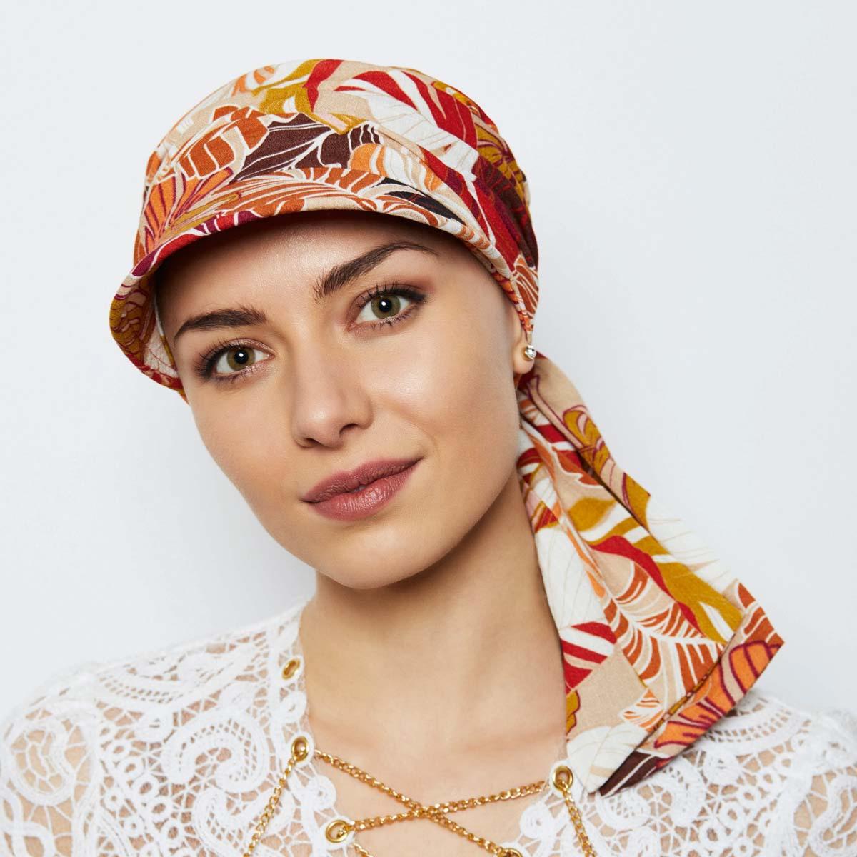 Turban Chimio Ever Fairy En Coton Imprimé Floral - Circonférence 60cm, Lavage Main, 100% Coton