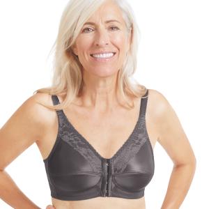 Soutien gorge sans armatures avec ouverture devant Nancy anthracite Amoena