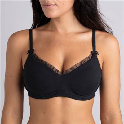 Soutien-gorge sans armatures en coton bio Marguerite Cœur de Lys