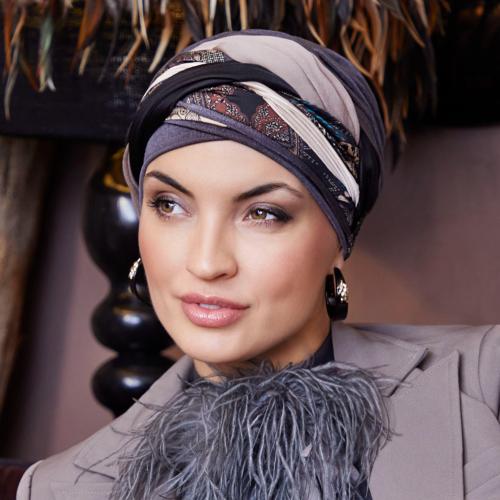 Turban chimio Boho avec bandeau amovible Christine Headwear