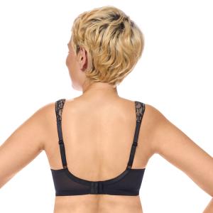 Soutien-gorge à coques sans armatures Camilla Paddé Amoena - Noir / Sable