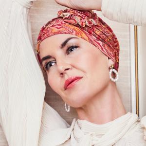 Turban chimio Lotus bambou multicolore Christine Headwear
