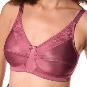 Soutien-gorge sans armatures Nancy Amoena - Prune
