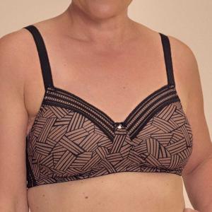 Soutien-gorge Mousse Brooke - Amoena (Noir / Moka)