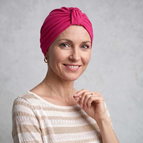 Turban chimio Violette bambou : La gamme iconique - Autrement Belle