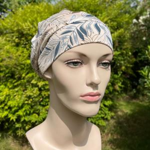 Bonnet chimio Léa multicolore en bambou Autrement Belle