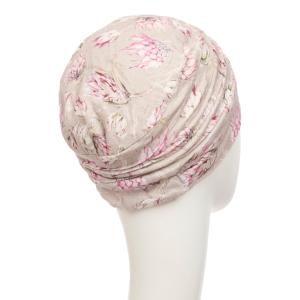 Bonnet chimio Yoga lin multicolore Christine Headwear